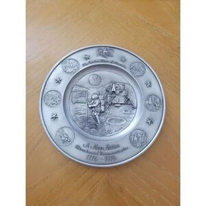 A new Moon bicentennial pewter plate